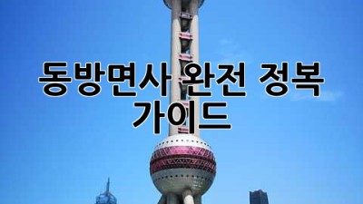 동방면사 완전 정복 가이드